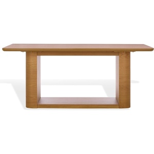 SAFAVIEH Home Collection – Howard Natural Oak Wood Dining Table, Modern Rectangle Pedestal Base, Contemporary Design (SFV7250A)(Natural)