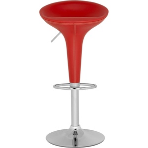 Safavieh Home Collection Shedrack Black Adjustable Swivel Gas Lift 23.2-31.7-inch Bar Stool(Red)