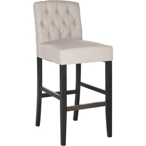 Safavieh Mercer Collection Maisie Taupe Tufted 43.7-inch Bar Stool(Taupe)