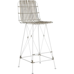Safavieh Minerva Bar Stool, Chocolate(White / White)