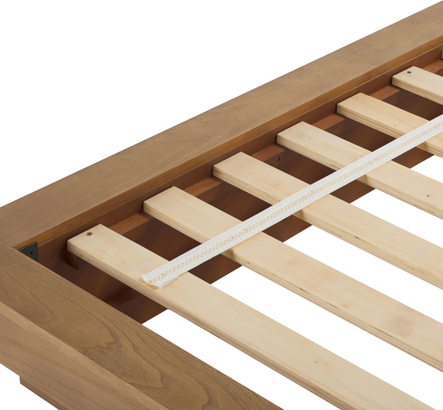 image:imageSAFAVIEH Couture Collection Celsia Natural Wood Queen Bed Frame Platform Design No Box Spring Needed BSC2002AQNatural