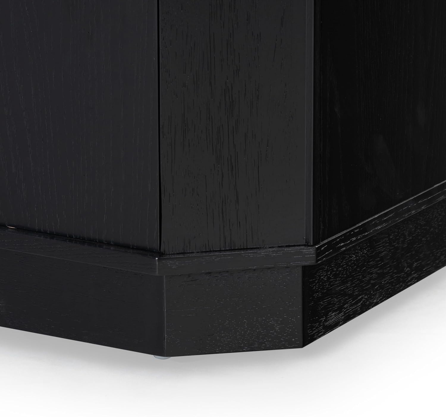 image:imageSAFAVIEH Couture Collection Aerilyn Black Curved Front 2Drawer Nightstand Fully AssembledBlack