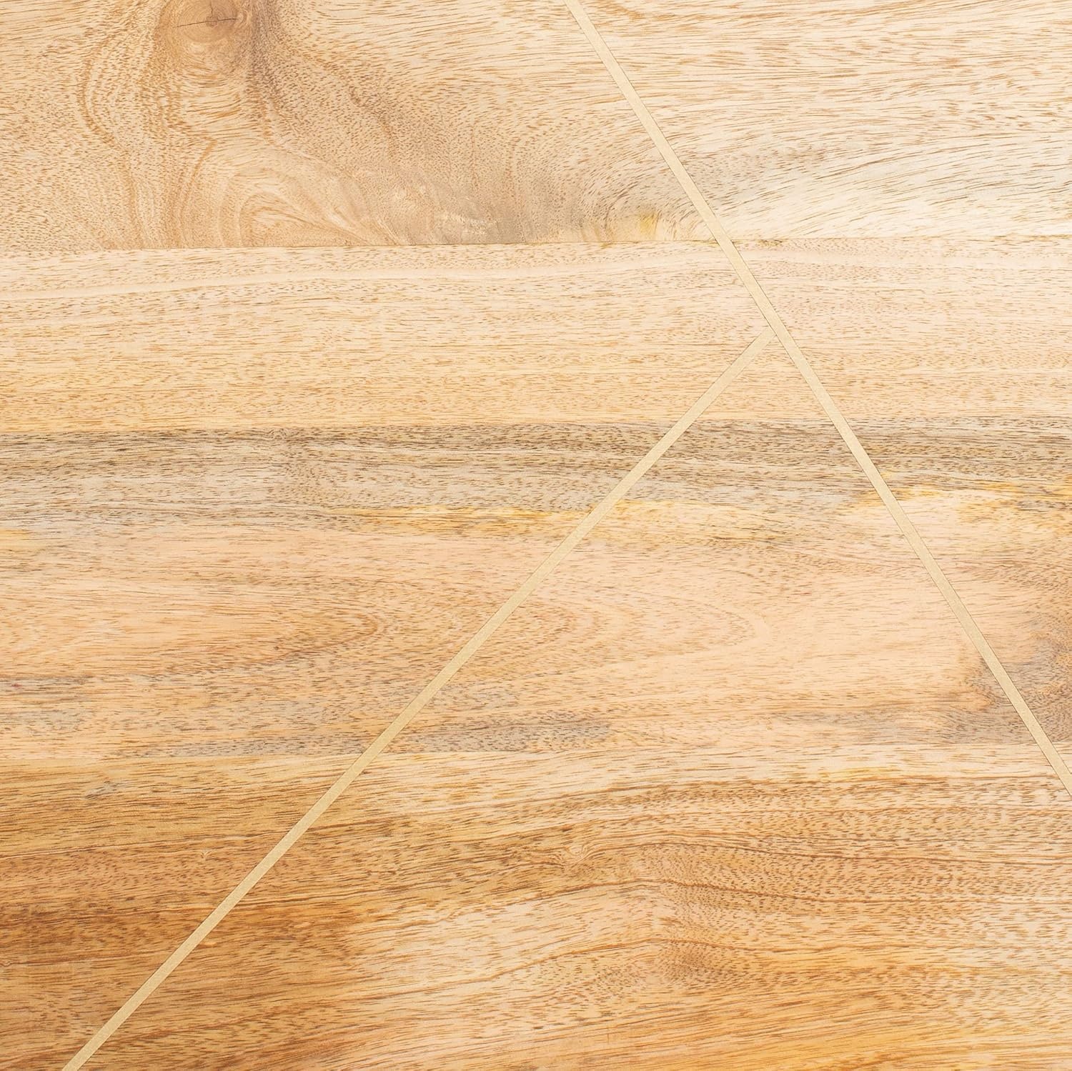 image:imageSAFAVIEH Couture Home Collection Marigold MidCentury Natural WoodBrass Hairpin Leg Queen BedNaturalBrass