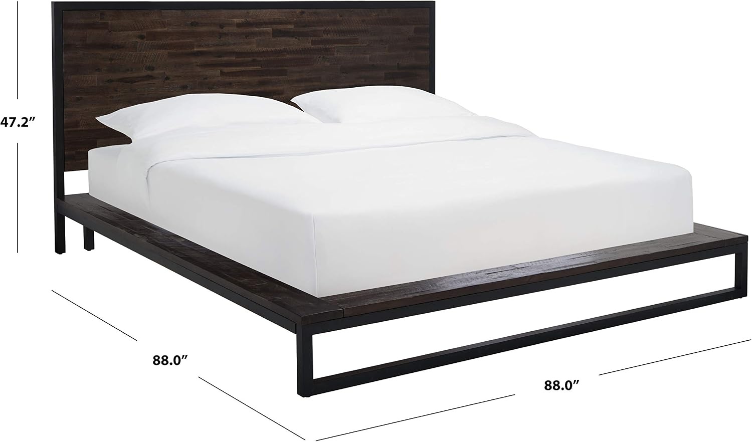 image:imageSAFAVIEH SFV6303AK3BX King Chocolate BrownBlackChocolate BrownBlack