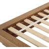 SAFAVIEH Couture Collection – Celsia Natural Wood Queen Bed Frame, Platform Design, No Box Spring Needed (BSC2002A-Q)(Natural)