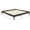 SAFAVIEH Couture Collection Alyson Espresso Solid Wood King Size Bed Frame(Espresso)
