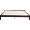 SAFAVIEH Couture Collection Alyson Espresso Solid Wood King Size Bed Frame(Espresso)