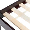 SAFAVIEH Couture Collection Alyson Espresso Solid Wood King Size Bed Frame(Espresso)