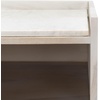 SAFAVIEH Couture Collection Cora Rose White Wash and White Marble 2-Drawer Nightstand(White Washed)