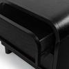 SAFAVIEH Couture Collection Dinah Black 2-Drawer Accent Table Nightstand (Fully Assembled)(Black)