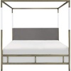 SAFAVIEH Couture Collection Dorothy Gold/Grey Acrylic Canopy Queen Size Bed(Gold/Grey)
