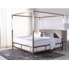 SAFAVIEH Couture Collection Dorothy Gold/Grey Acrylic Canopy Queen Size Bed(Gold/Grey)