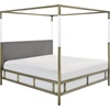 SAFAVIEH Couture Collection Dorothy Gold/Grey Acrylic Canopy Queen Size Bed(Gold/Grey)