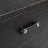 SAFAVIEH Couture Home Collection Ranger Faux Raffia 2-Drawer Nightstand, Black/Silver(Black / Silver)