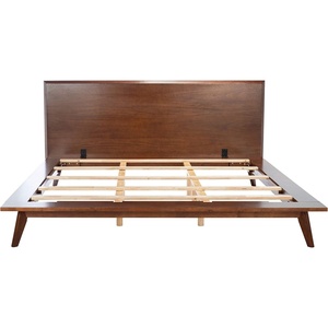 SAFAVIEH Couture Collection Moxie Mid-Century Walnut Queen Size Bed(Walnut)